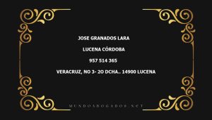 abogado Jose Granados Lara en la localidad de Lucena