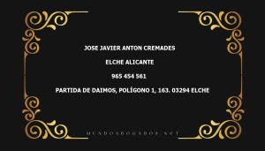 abogado Jose Javier Anton Cremades en la localidad de Elche