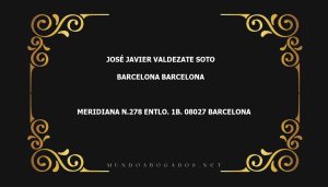 abogado José Javier Valdezate Soto en la localidad de Barcelona