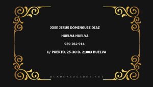 abogado Jose Jesus Dominguez Diaz en la localidad de Huelva