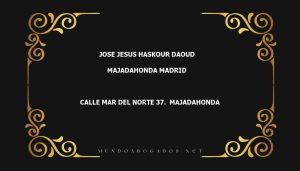 abogado Jose Jesus Haskour Daoud en la localidad de Majadahonda