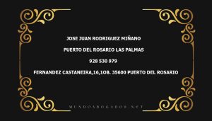 abogado Jose Juan Rodriguez Miñano en la localidad de Puerto del Rosario