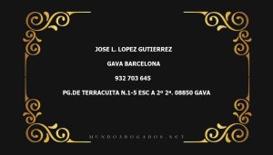 abogado Jose L. Lopez Gutierrez en la localidad de Gava