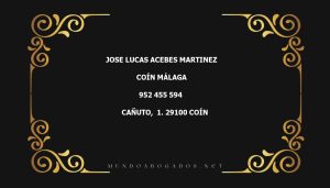 abogado Jose Lucas Acebes Martinez en la localidad de Coín