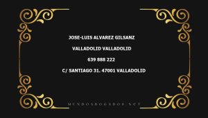 abogado Jose-Luis Alvarez Gilsanz en la localidad de Valladolid