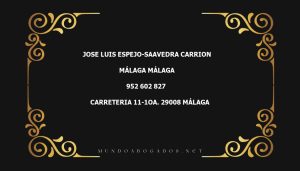 abogado Jose Luis Espejo-Saavedra Carrion en la localidad de Málaga