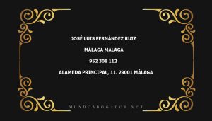 abogado José Luis Fernández Ruiz en la localidad de Málaga