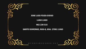 abogado Jose Luis Fiuza Diego en la localidad de Lugo