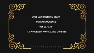 abogado Jose Luis Freijoso Seijo en la localidad de Ourense