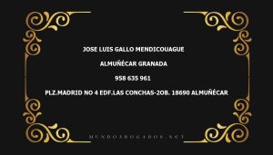 abogado Jose Luis Gallo Mendicouague en la localidad de Almuñécar