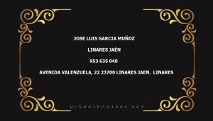 abogado Jose Luis Garcia Muñoz en la localidad de Linares