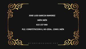 abogado Jose Luis Garcia Ramirez en la localidad de Jaén