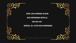 abogado Jose Luis Jimenez Aldon en la localidad de Dos Hermanas