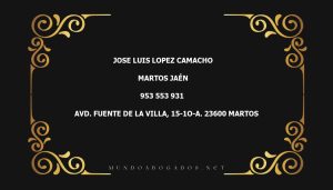 abogado Jose Luis Lopez Camacho en la localidad de Martos