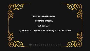 abogado Jose Luis Lores Lara en la localidad de Siotamo