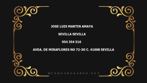 abogado Jose Luis Martin Amaya en la localidad de Sevilla