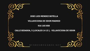 abogado Jose Luis Mendez Botella en la localidad de Villaviciosa de Odon