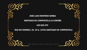 abogado Jose Luis Montero Senra en la localidad de Santiago de Compostela