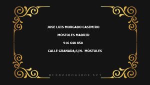 abogado Jose Luis Morgado Casimiro en la localidad de Móstoles