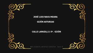 abogado José Luis Nava Meana en la localidad de Gijón