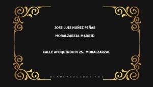 abogado Jose Luis Nuñez Peñas en la localidad de Moralzarzal