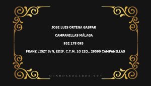 abogado Jose Luis Ortega Gaspar en la localidad de Campanillas