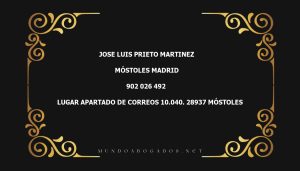 abogado Jose Luis Prieto Martinez en la localidad de Móstoles