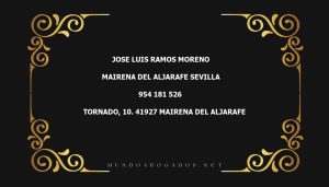 abogado Jose Luis Ramos Moreno en la localidad de Mairena del Aljarafe