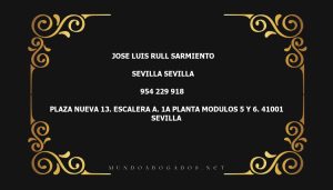 abogado Jose Luis Rull Sarmiento en la localidad de Sevilla