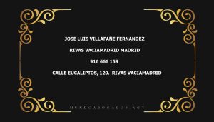 abogado Jose Luis Villafañe Fernandez en la localidad de Rivas Vaciamadrid