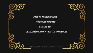 abogado José M. Aguilar Gonz en la localidad de Móstoles