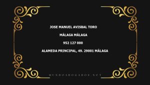 abogado Jose Manuel Avisbal Toro en la localidad de Málaga