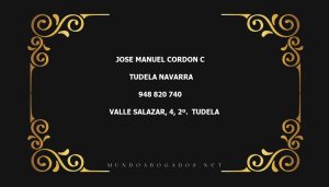 abogado Jose Manuel Cordon C en la localidad de Tudela