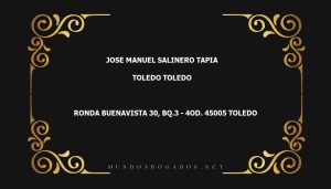 abogado Jose Manuel Salinero Tapia en la localidad de Toledo