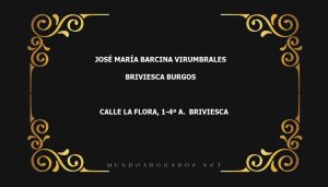 abogado José María Barcina Virumbrales en la localidad de Briviesca