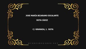 abogado Jose María Bejarano Escalante en la localidad de Rota