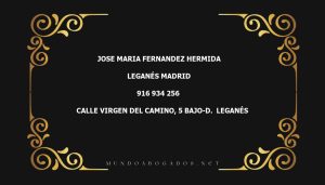 abogado Jose Maria Fernandez Hermida en la localidad de Leganés