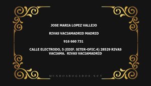 abogado Jose Maria Lopez Vallejo en la localidad de Rivas Vaciamadrid