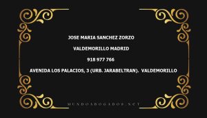 abogado Jose Maria Sanchez Zorzo en la localidad de Valdemorillo