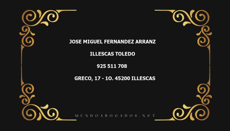 abogado Jose Miguel Fernandez Arranz en la localidad de Illescas