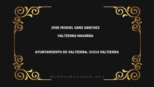 abogado Jose Miguel Sanz Sanchez en la localidad de Valtierra