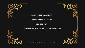 abogado Jose Perez Marquez en la localidad de Valdemoro