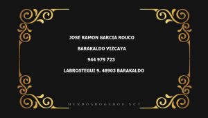 abogado Jose Ramon Garcia Rouco en la localidad de Barakaldo