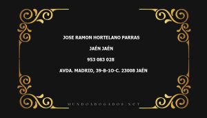 abogado Jose Ramon Hortelano Parras en la localidad de Jaén