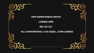 abogado Jose Ramon Robles Arista en la localidad de Linares