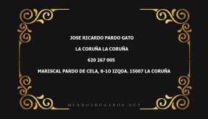 abogado Jose Ricardo Pardo Gato en la localidad de La Coruña