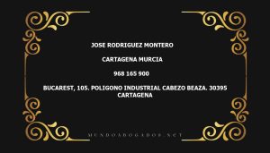 abogado Jose Rodriguez Montero en la localidad de Cartagena