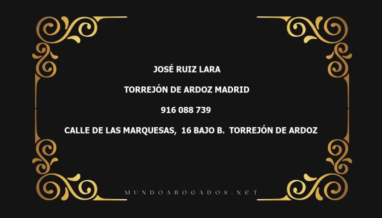 abogado José Ruiz Lara en la localidad de Torrejón de Ardoz