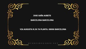 abogado Jose Saña Aubets en la localidad de Barcelona