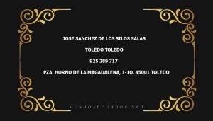 abogado Jose Sanchez De Los Silos Salas en la localidad de Toledo